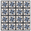 Picture of a quilt pattern with a repeated image.