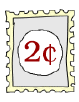 Image of a 2¢ stamp.