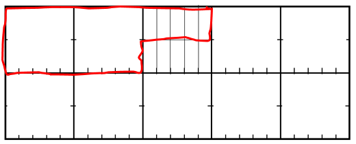 Image of a paper bar divided into hundredths, with 25 hundredths (0.25) highlighted. 