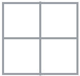 A 2 x 2 square grid.