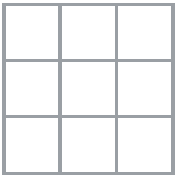 A 9-square grid (3 rows of 3).