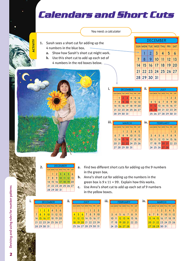 Calendars And Short Cuts Nz Maths