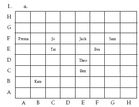 answers grid. 