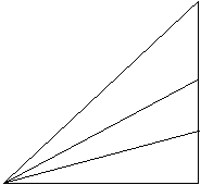 This diagram shows a right-angle triangle constructed from three triangles.