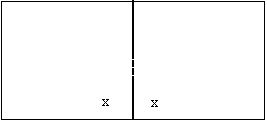 Image of a rectangle with a line dividing it in half, indicating that it shows two angles adding to 180 degrees.