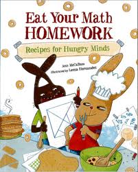 Cover of Eat Your Math Homework- Recipes for Hungry Minds, by Ann McCallum.