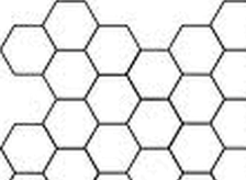 Image showing congruent regular hexagons tessellating.