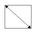Square with diagonal line