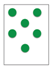 Image of a card with 6 dots arranged in a pattern.