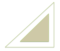 A right-angle triangle with a 1cm border.