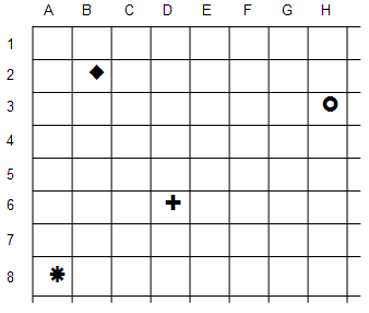 8 x 8 grid