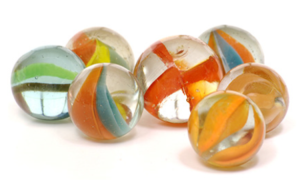 Six marbles.