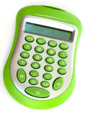 Decorative image of a calculator.