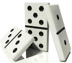Decorative image of dominoes.