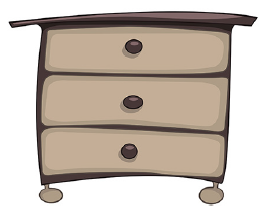 A set of drawers.