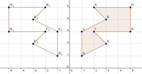 This shows a polygon reflected on the y-axis.