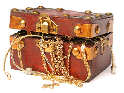 Decorative image of a treasure chest.