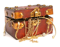 Decorative image of a treasure chest.
