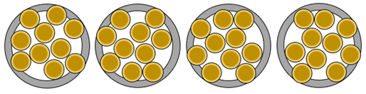Image of four plates. Each holds 10 cookies.