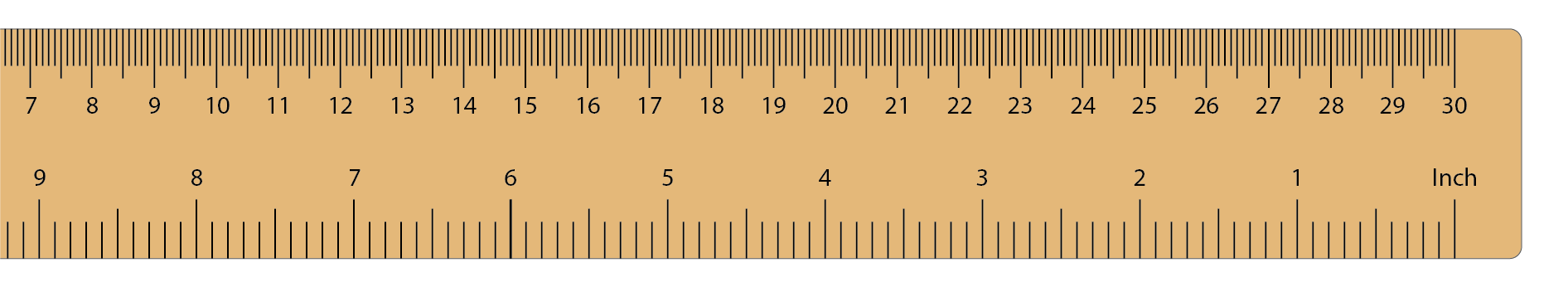 Image of a ruler that starts at the 6.5 cm mark.