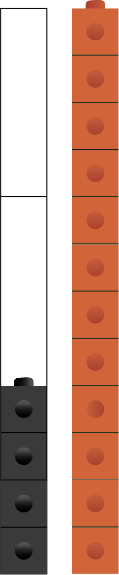 Image of a black 4-stack and an orange 12-stack.